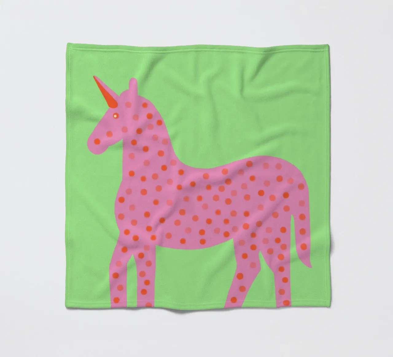 Un piccolo e grazioso unicorno coperta in pile da Carinaprint