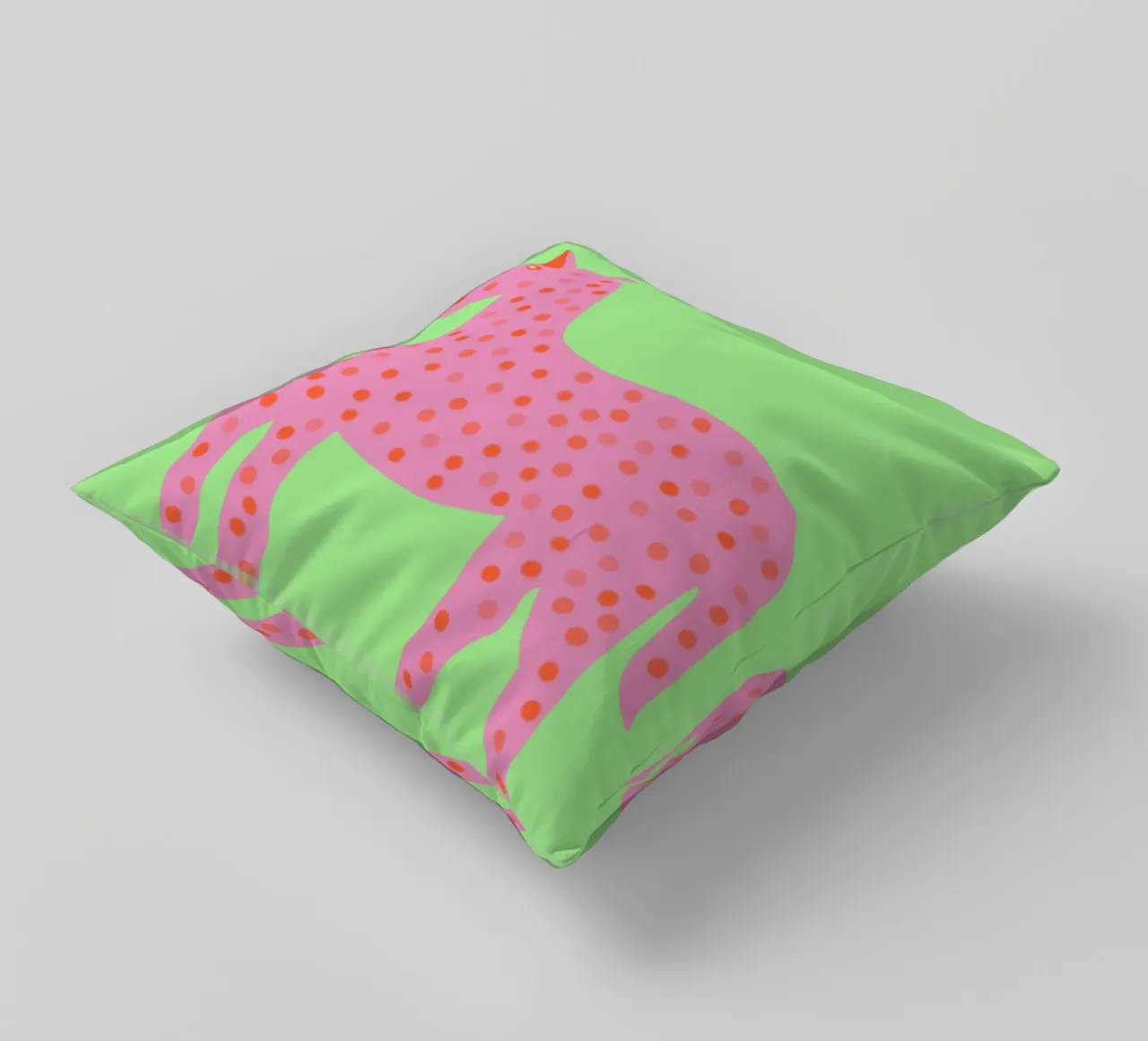 Douce licorne à pois coussin de Carinaprint