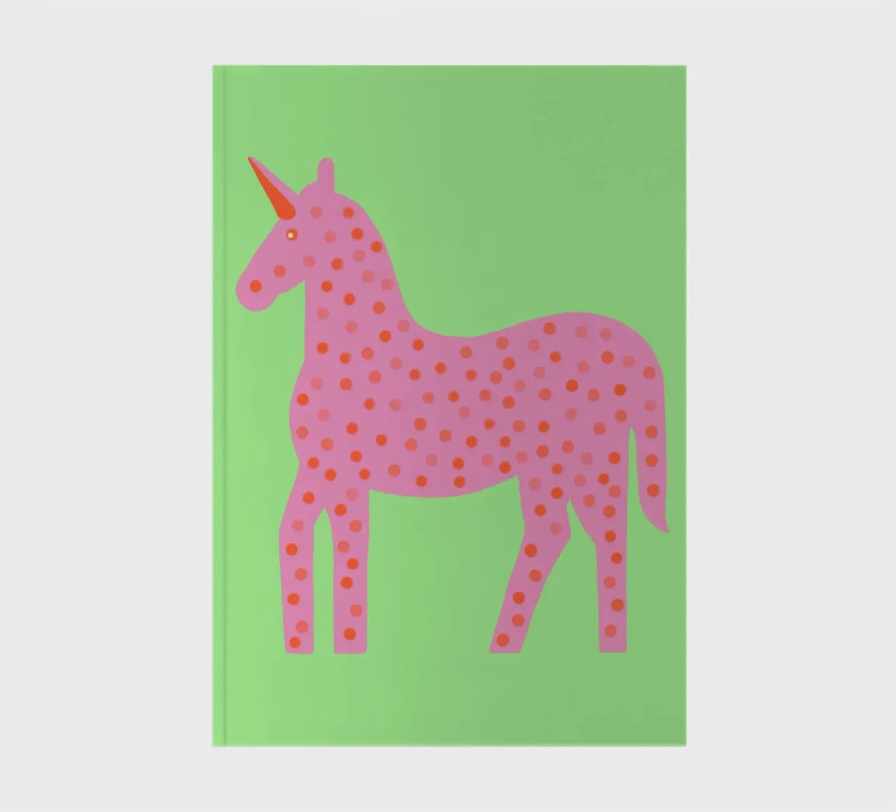Douce licorne à pois carnet de notes de Carinaprint
