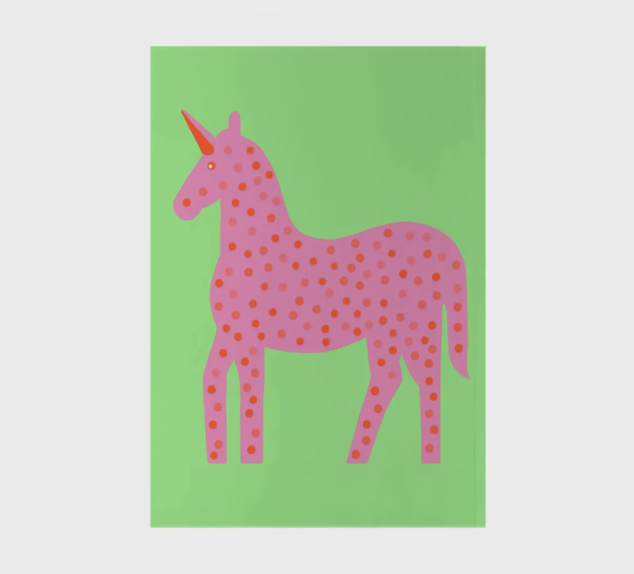 Douce licorne à pois carnet de notes de Carinaprint
