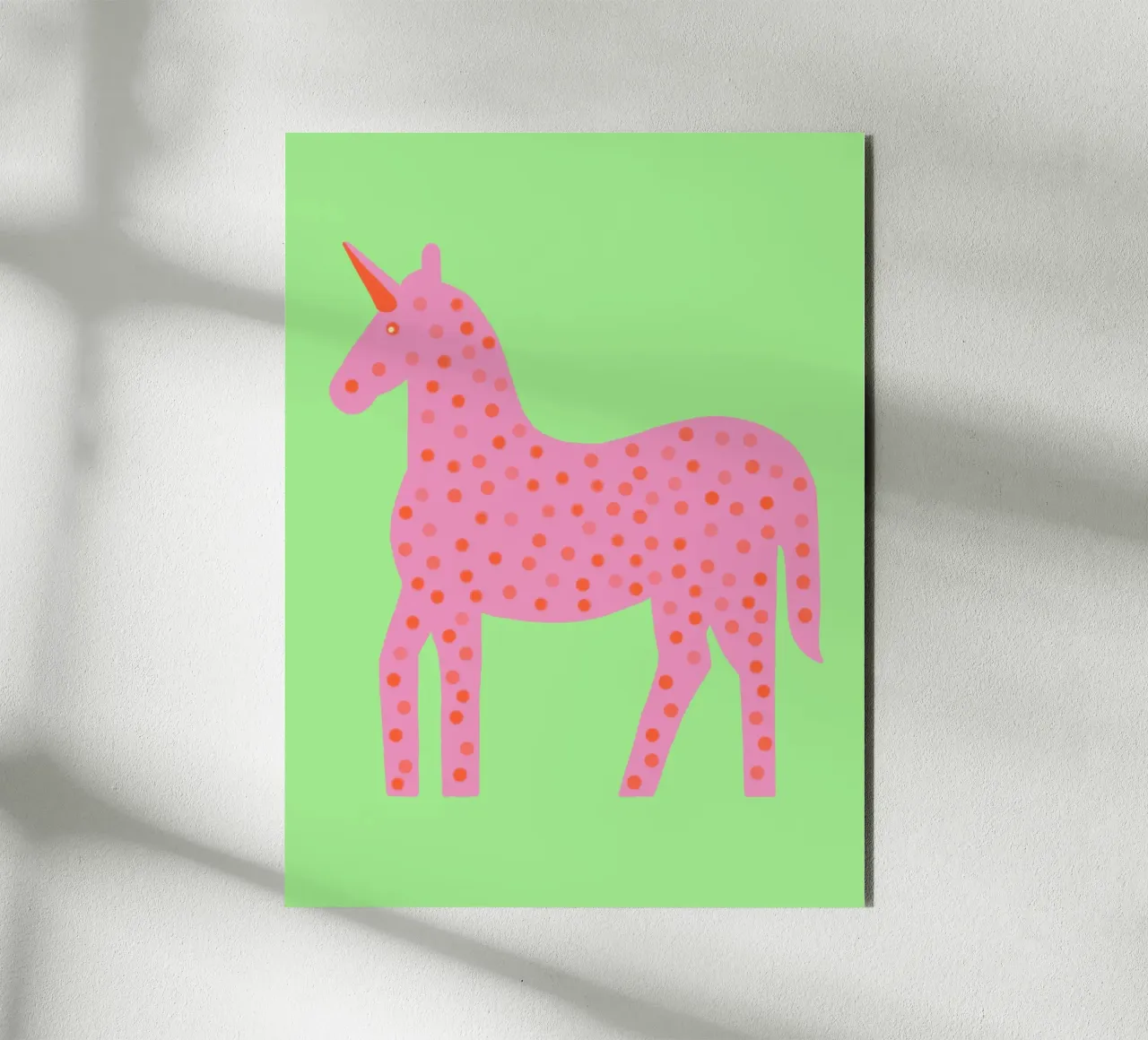 Un piccolo e grazioso unicorno alluminio dibond da Carinaprint