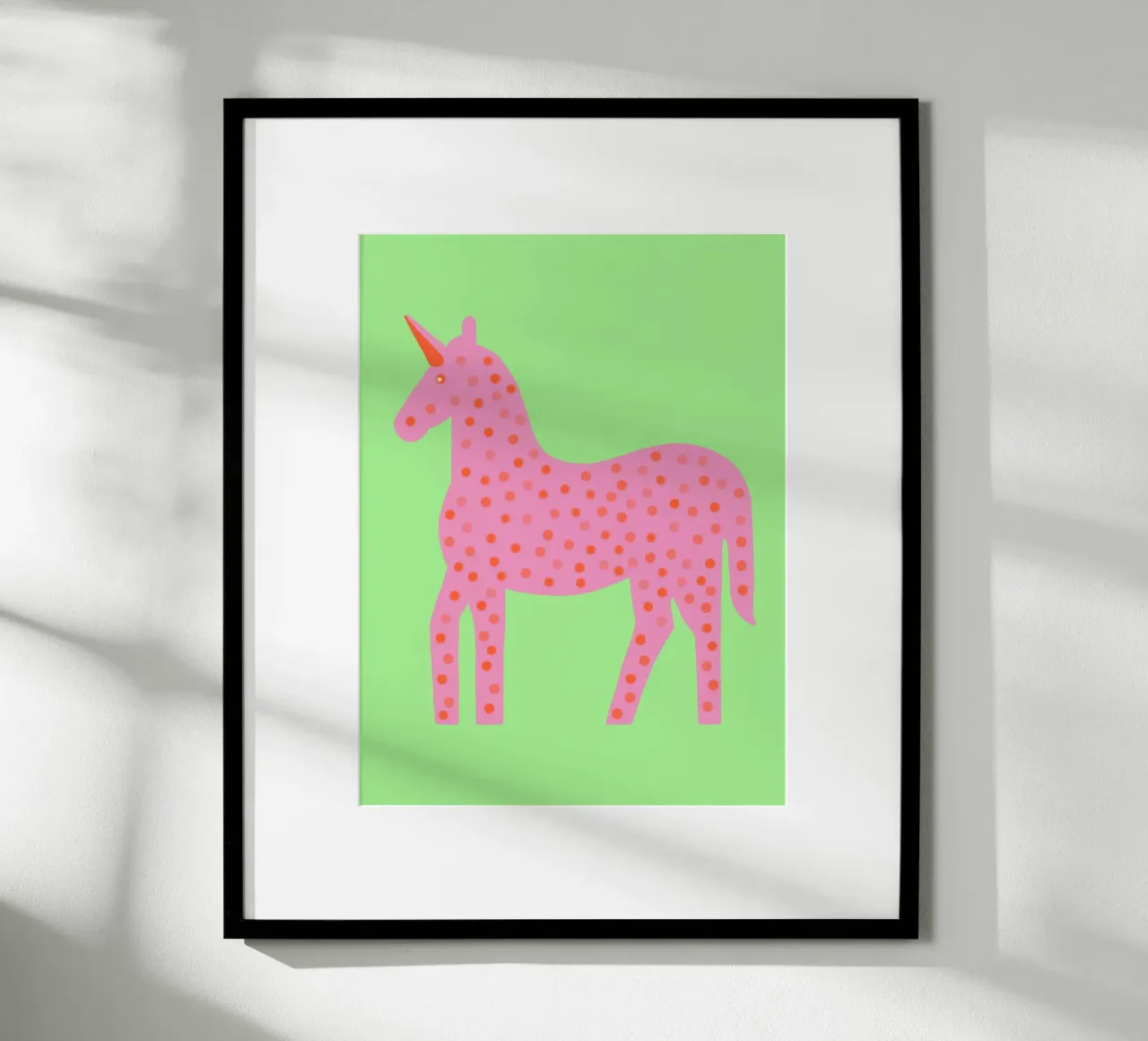 Douce licorne à pois hahnemühle de Carinaprint