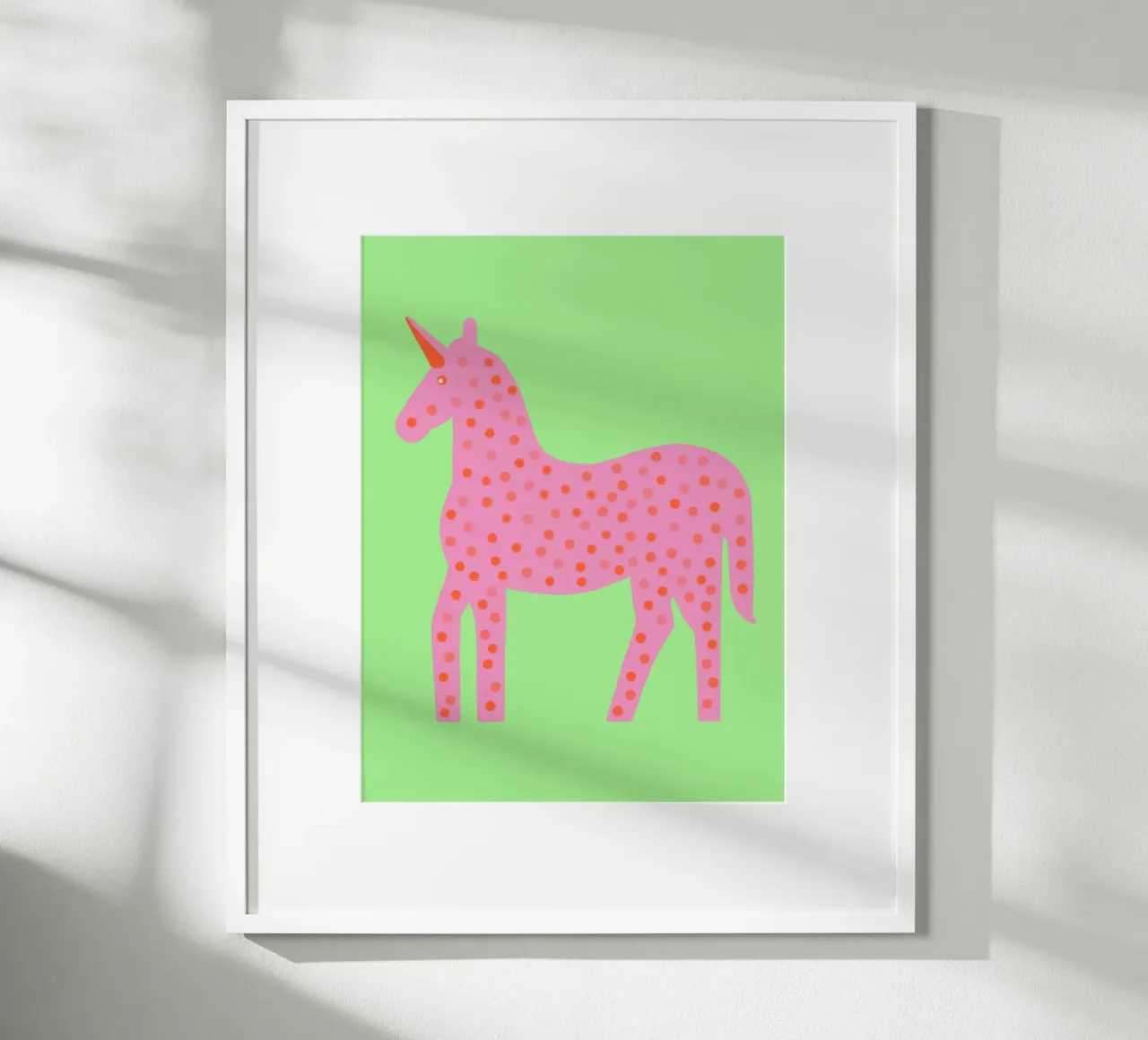 Douce licorne à pois hahnemühle de Carinaprint