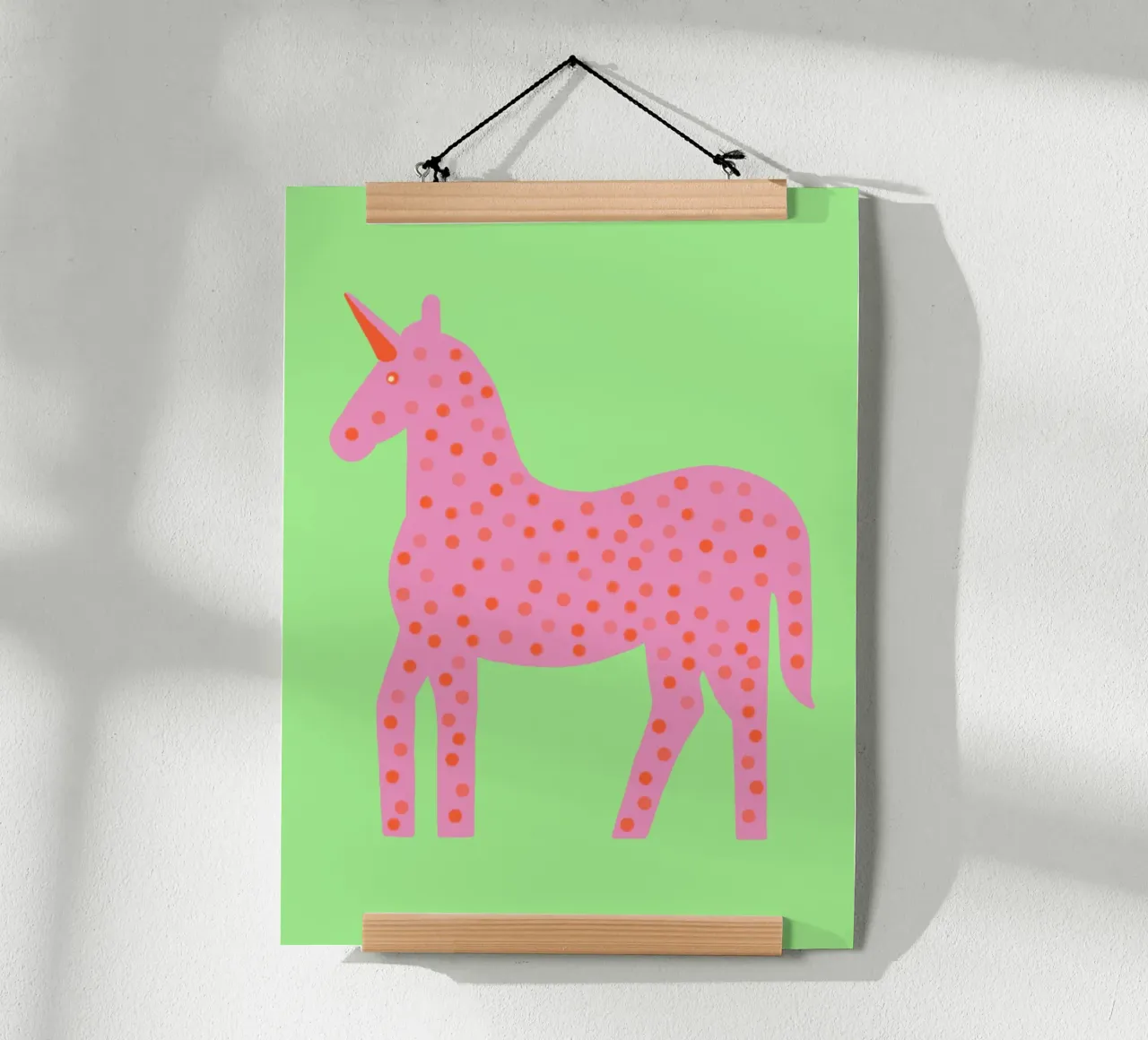 Douce licorne à pois hahnemühle de Carinaprint