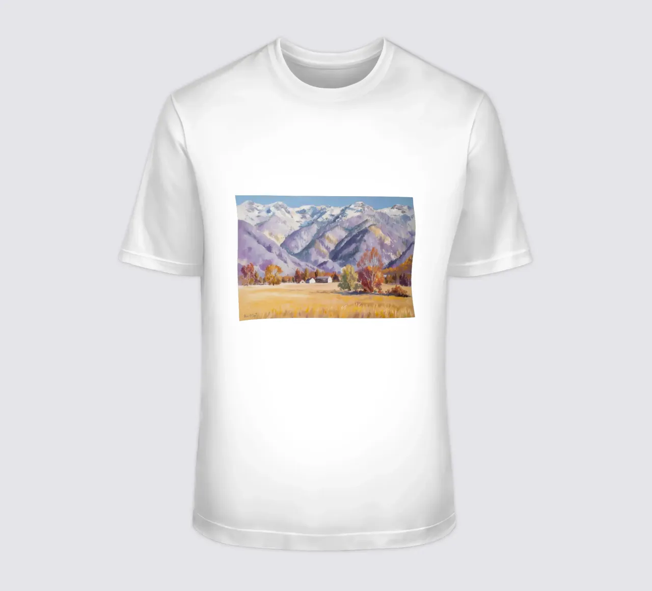 Cime innevate silenziose t-shirt da Angkasa Mist