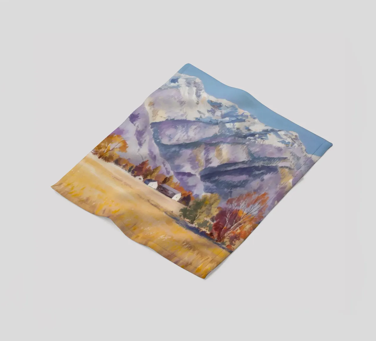 Cime innevate silenziose coperta in pile da Angkasa Mist
