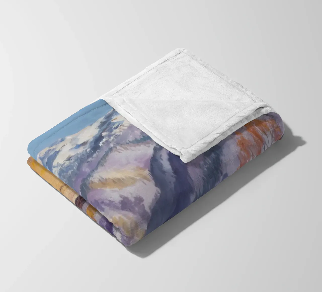 Cime innevate silenziose coperta in pile da Angkasa Mist