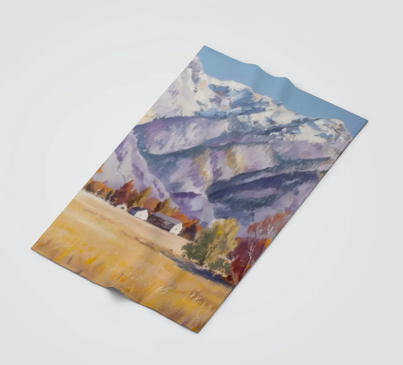 Cime innevate silenziose coperta in pile da Angkasa Mist