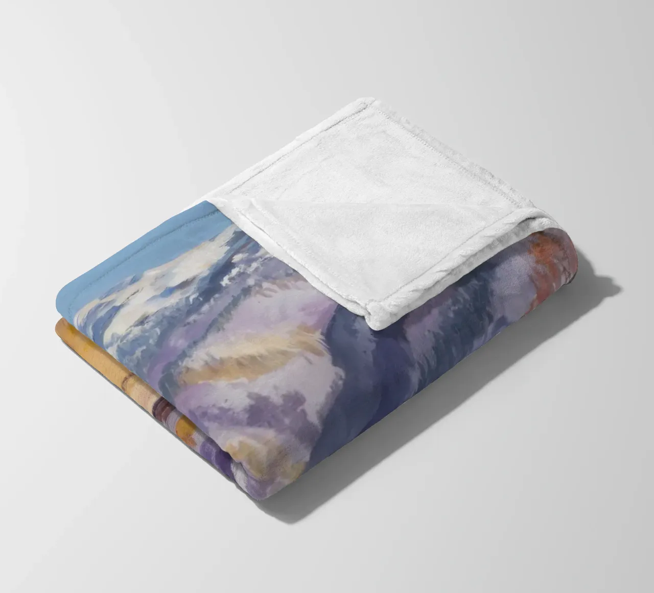 Cime innevate silenziose coperta in pile da Angkasa Mist