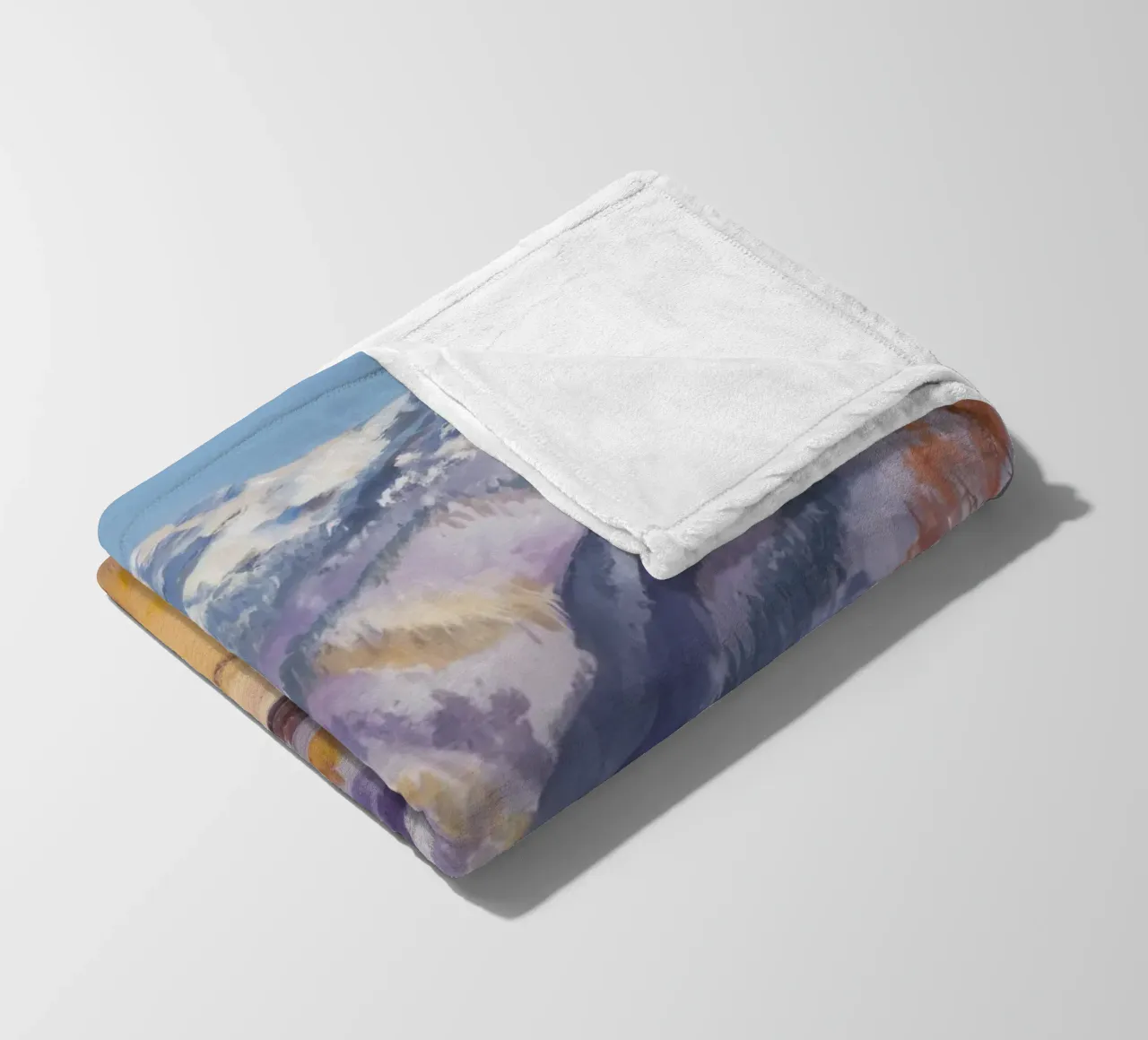 Cime innevate silenziose coperta in pile da Angkasa Mist