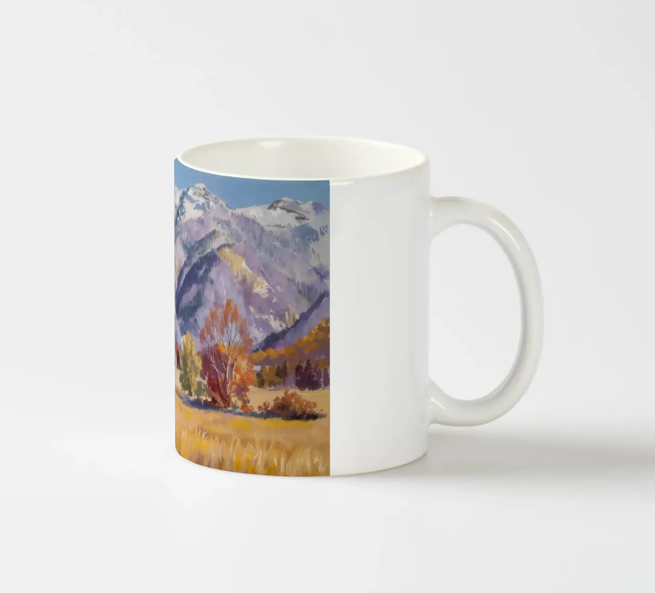 Cime innevate silenziose tazza in ceramica da Angkasa Mist