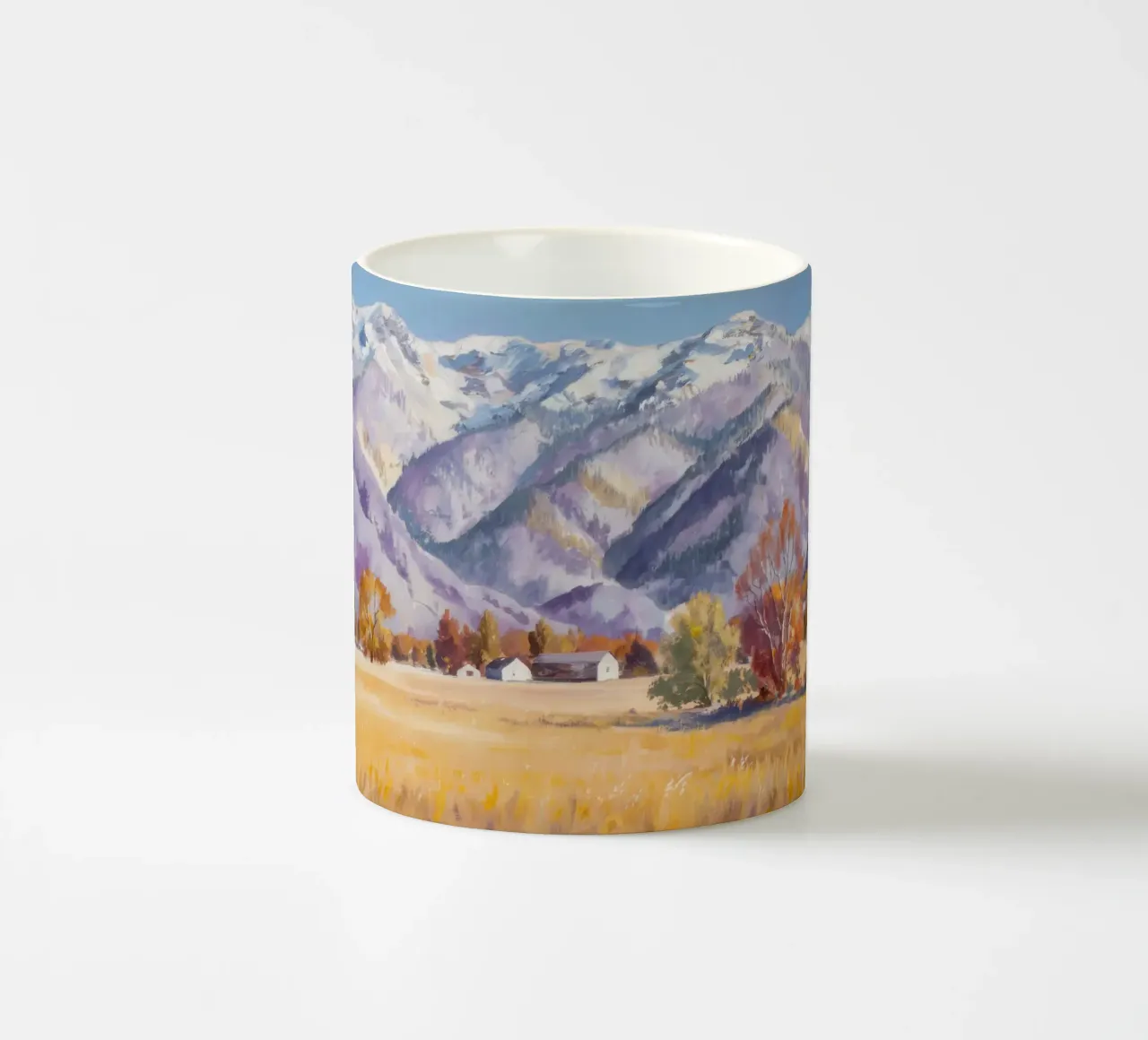 Cime innevate silenziose tazza in ceramica da Angkasa Mist