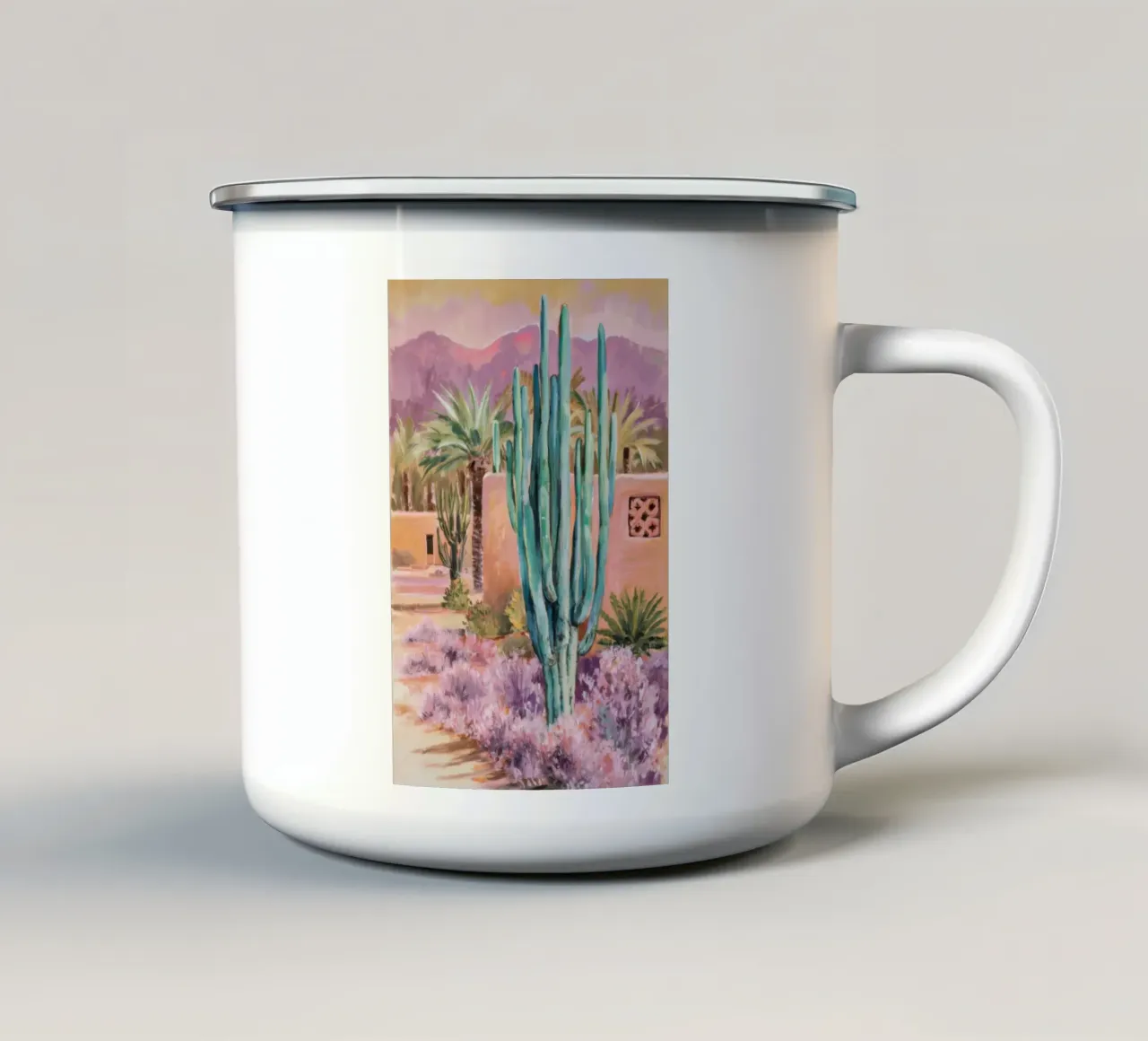 Giardino dei cactus del cortile tazza in smalto da Angkasa Mist