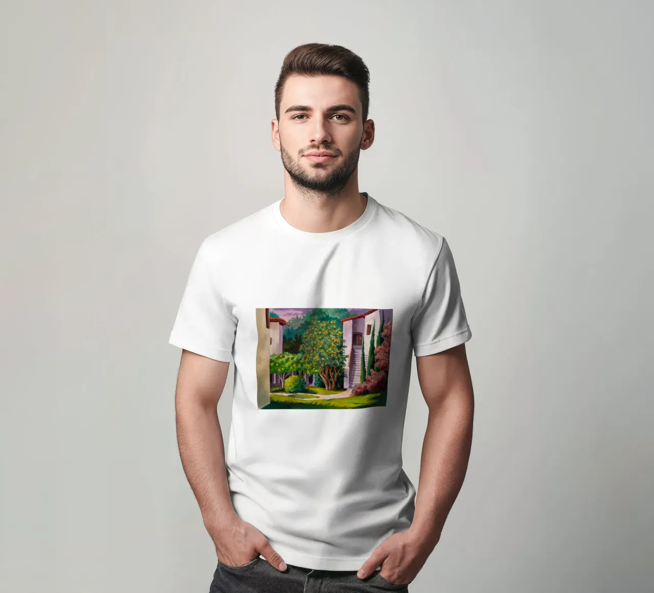 Scala della Villa Verdant t-shirt da Angkasa Mist