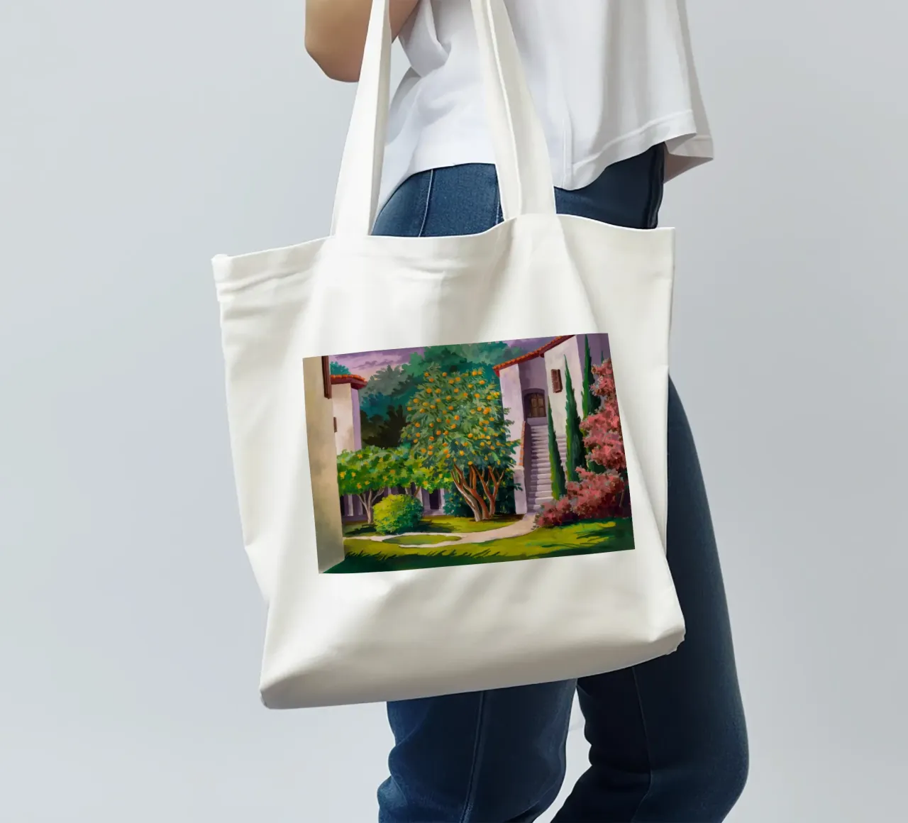 Scala della Villa Verdant borsa in juta da Angkasa Mist