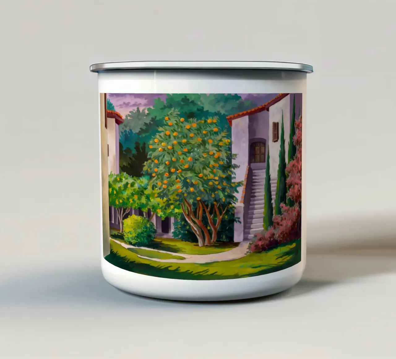 Scala della Villa Verdant tazza in smalto da Angkasa Mist
