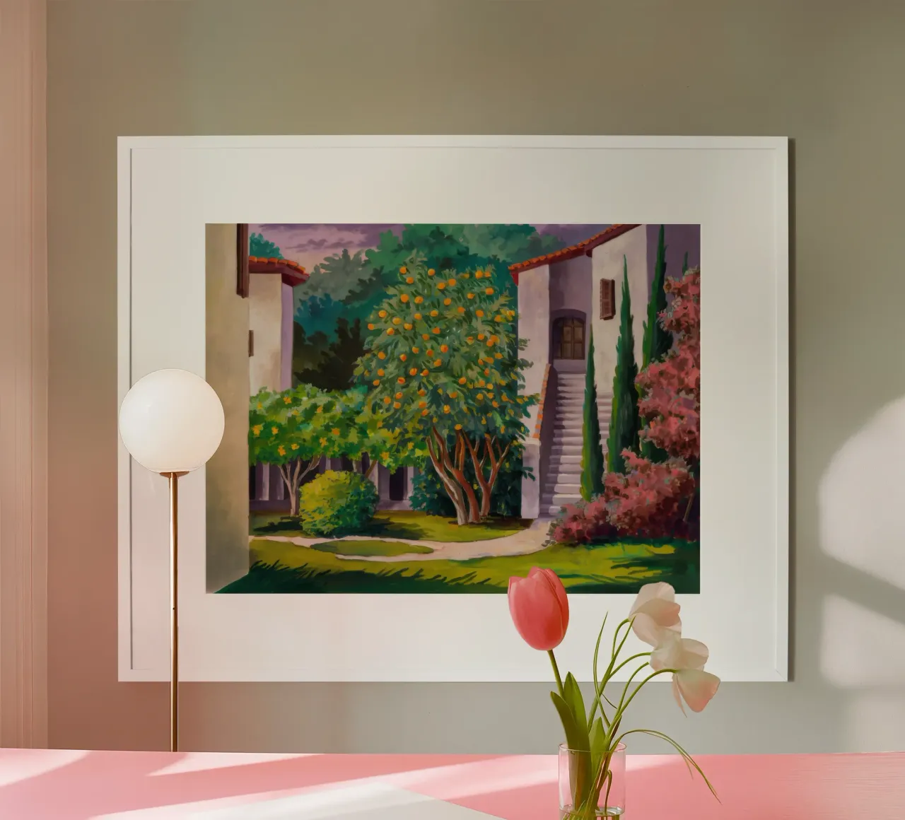 Scala della Villa Verdant carta hahnemühle da Angkasa Mist
