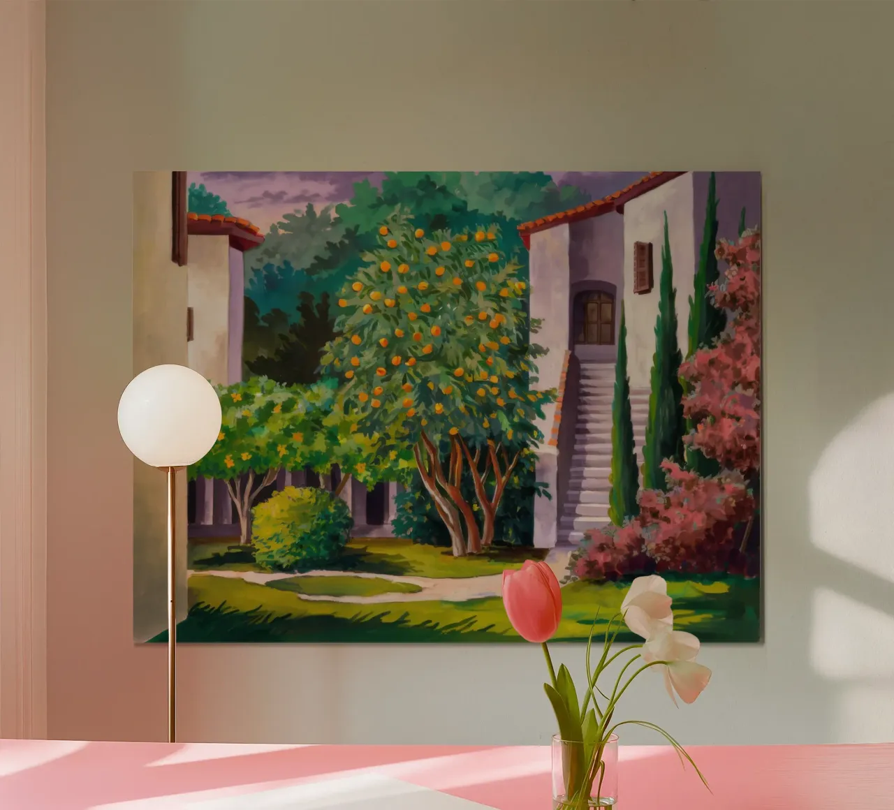 Scala della Villa Verdant carta hahnemühle da Angkasa Mist