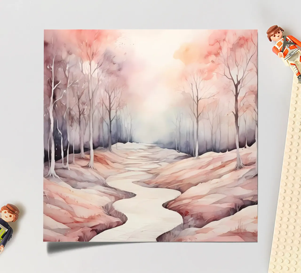Serene Stream Stickerbogen von Artistic-shop