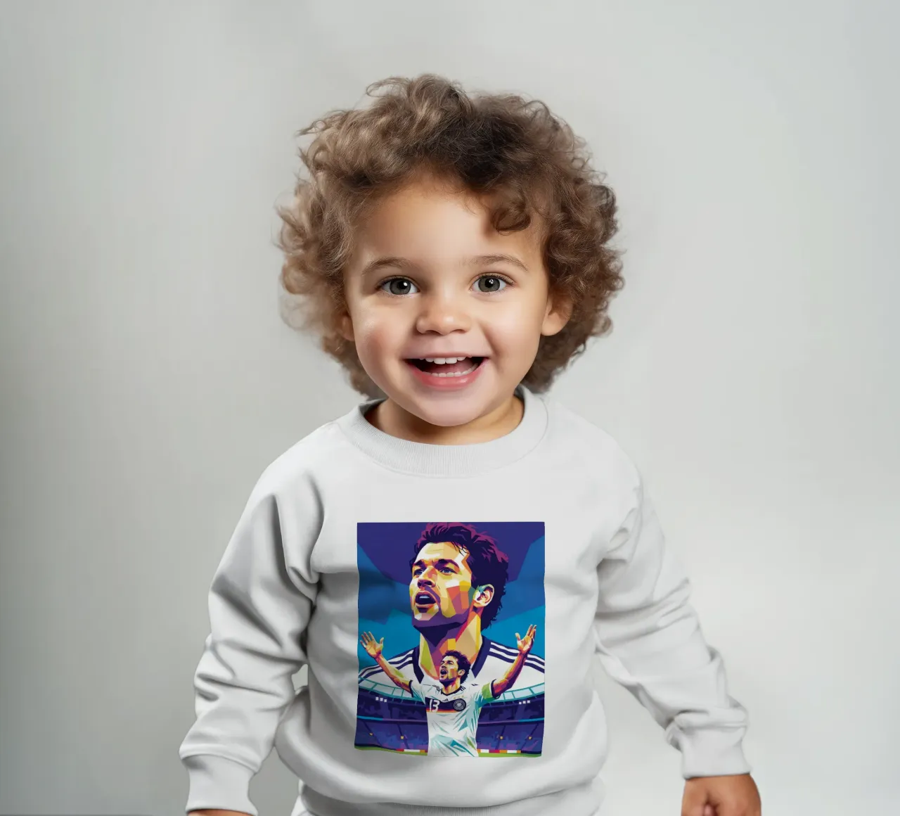 Michael Ballack pop art colorata felpa neonato da Hantamrata