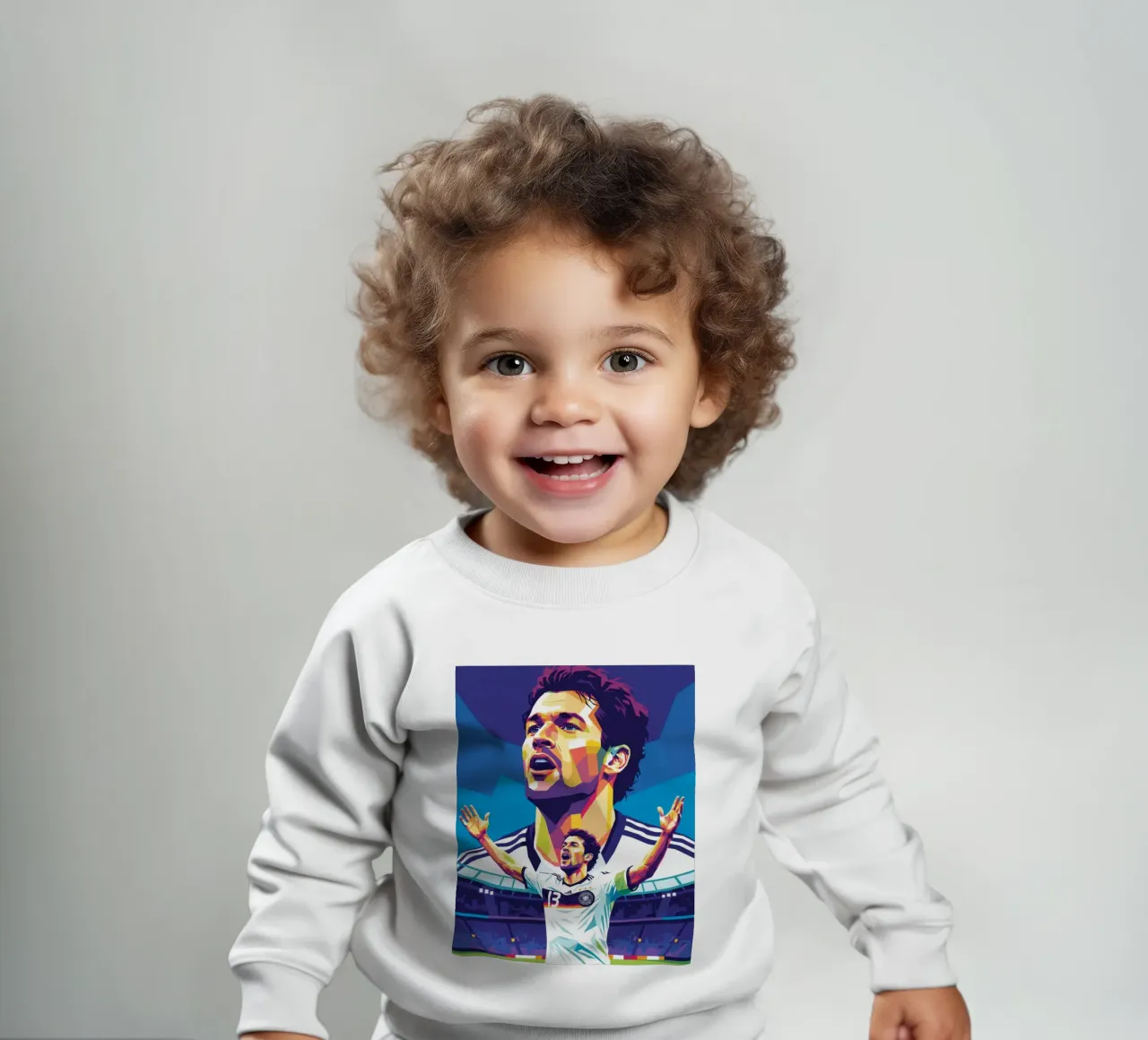 Michael Ballack pop art colorata felpa neonato da Hantamrata