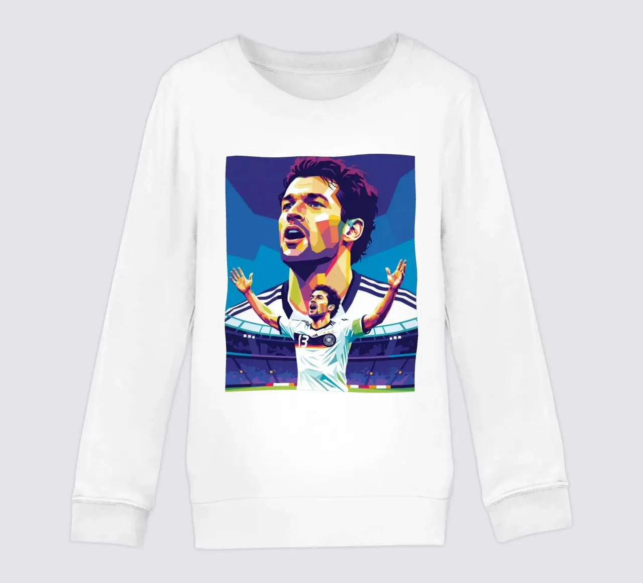 Michael Ballack pop art colorata felpa bambino da Hantamrata
