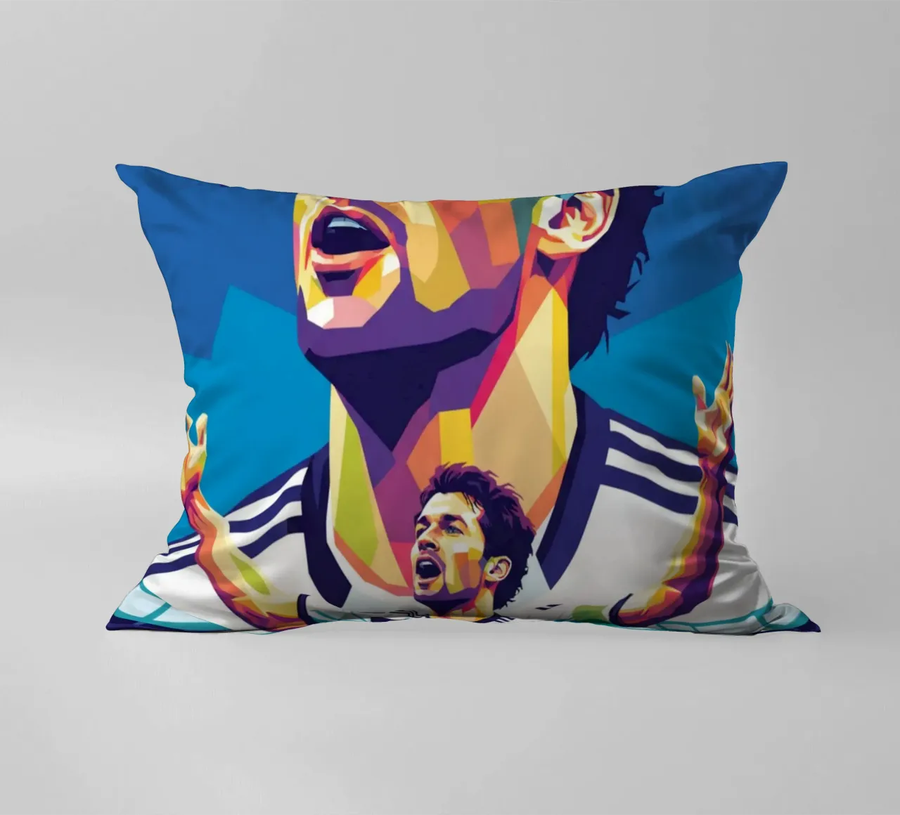 Michael Ballack pop art colorata cuscino da Hantamrata