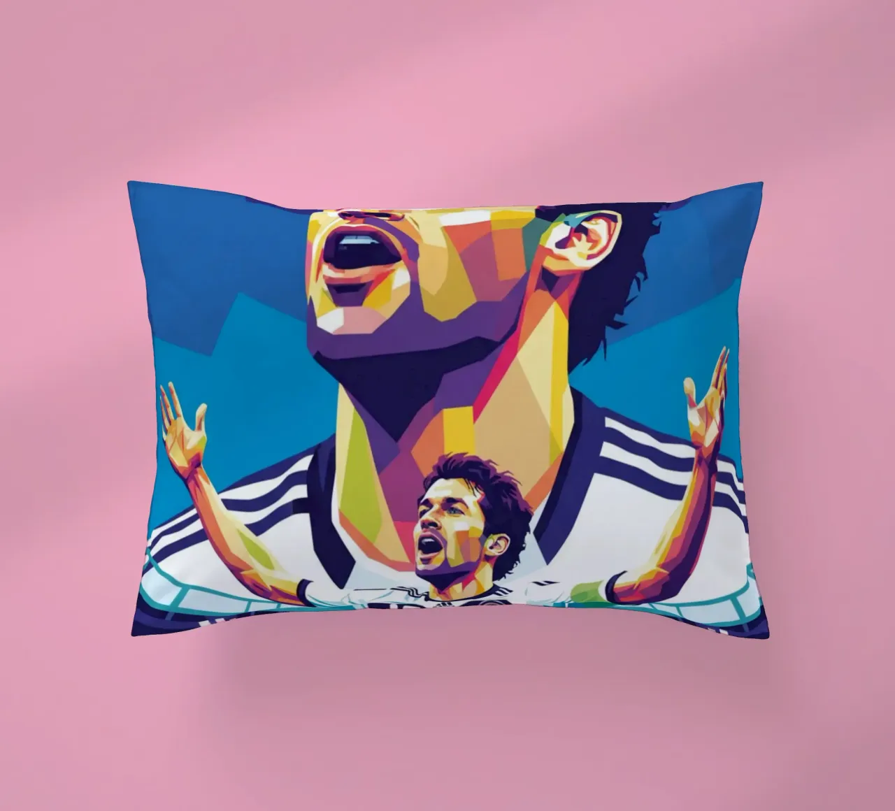 Michael Ballack pop art colorata cuscino da Hantamrata