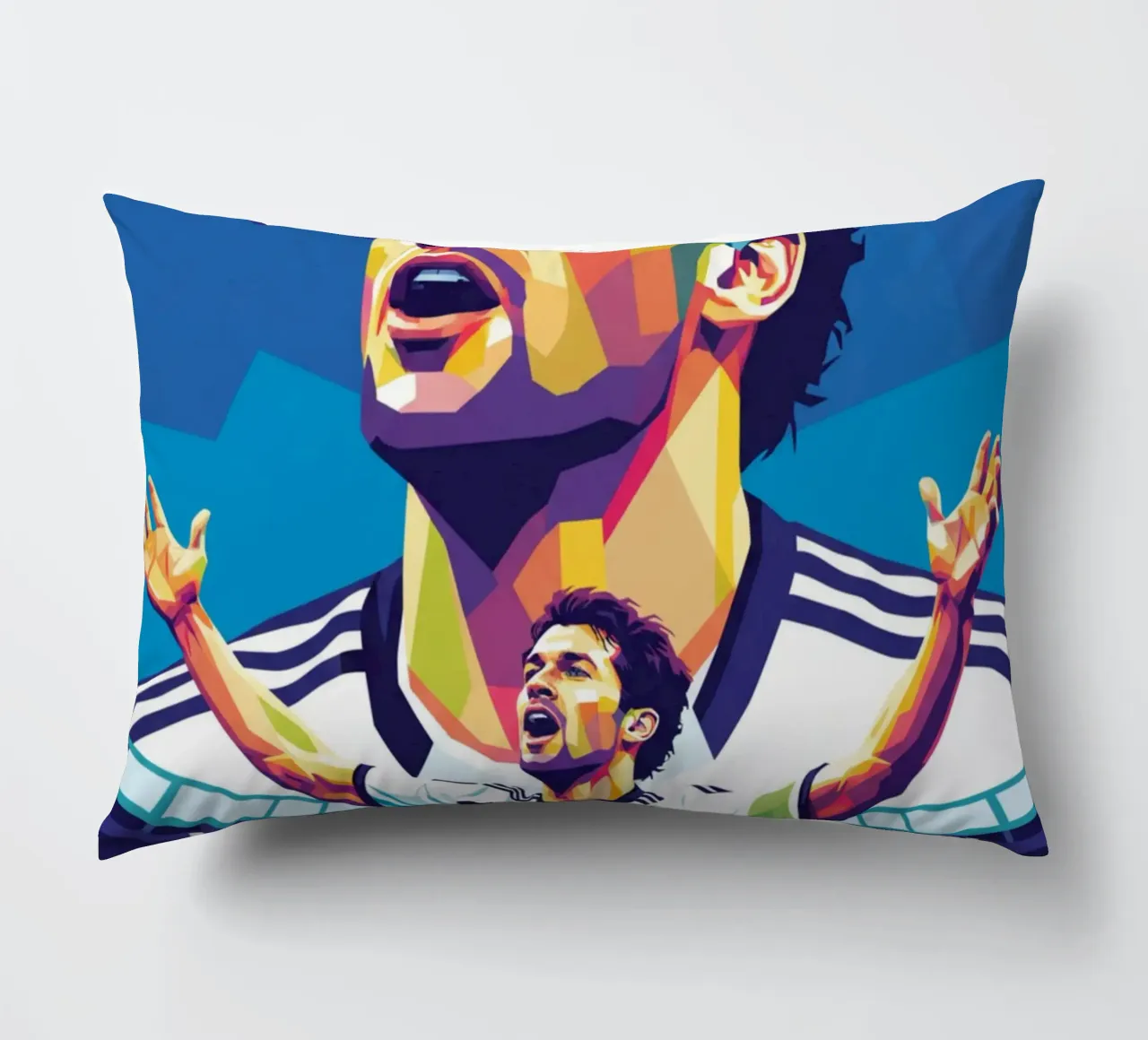 Michael Ballack pop art colorata cuscino da Hantamrata