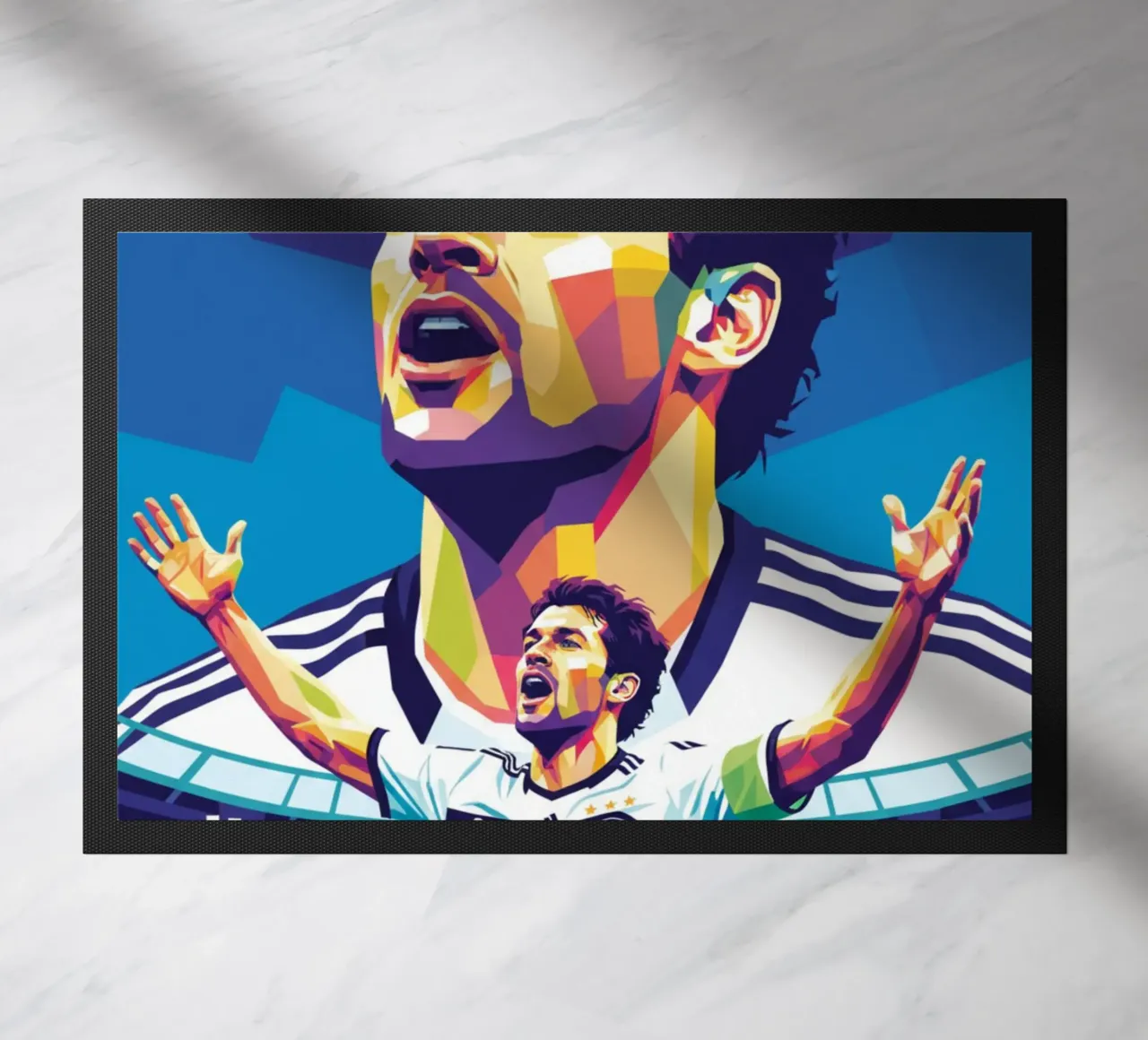 Michael Ballack pop art colorata zerbino da Hantamrata