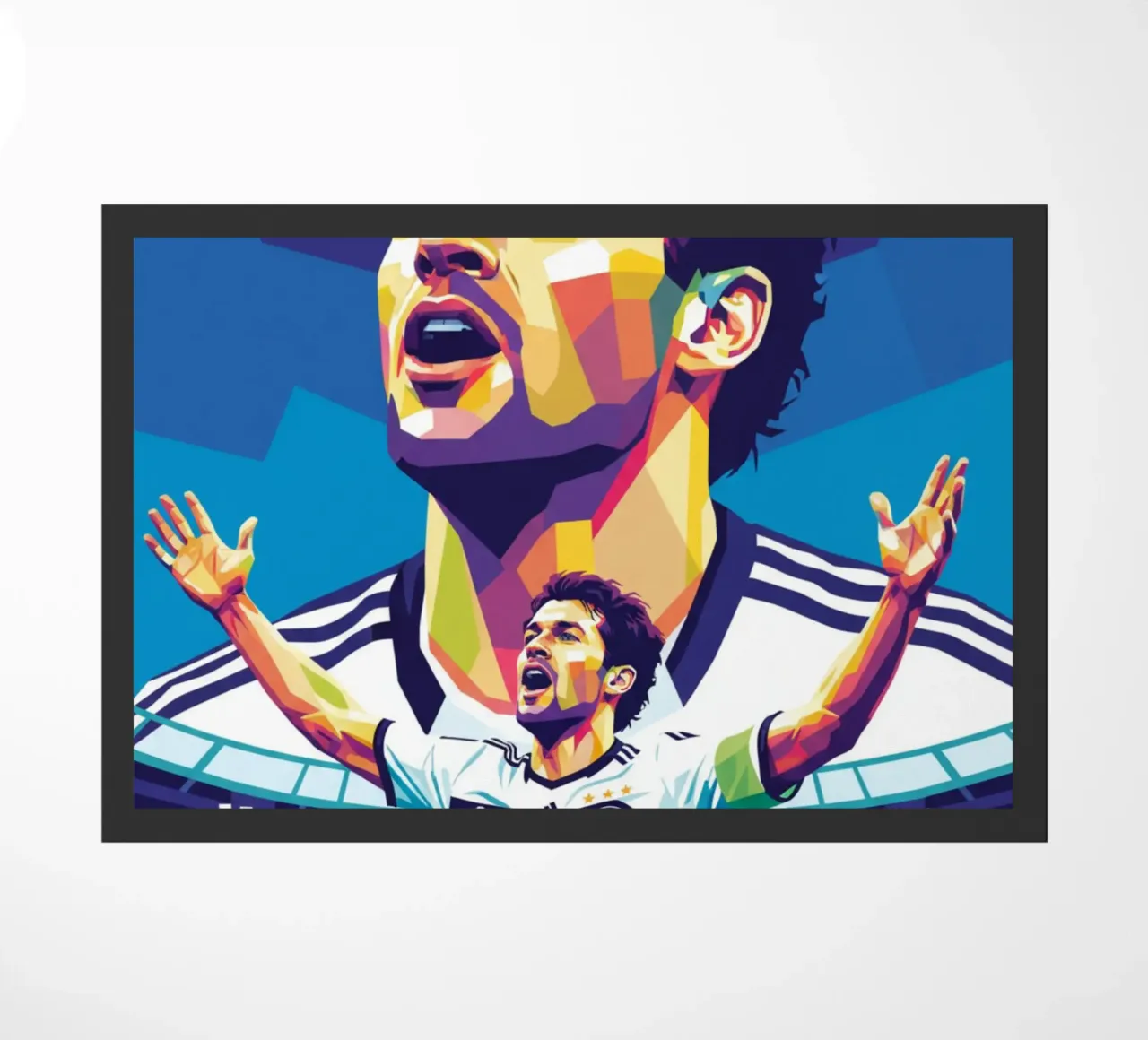 Michael Ballack pop art colorata zerbino da Hantamrata