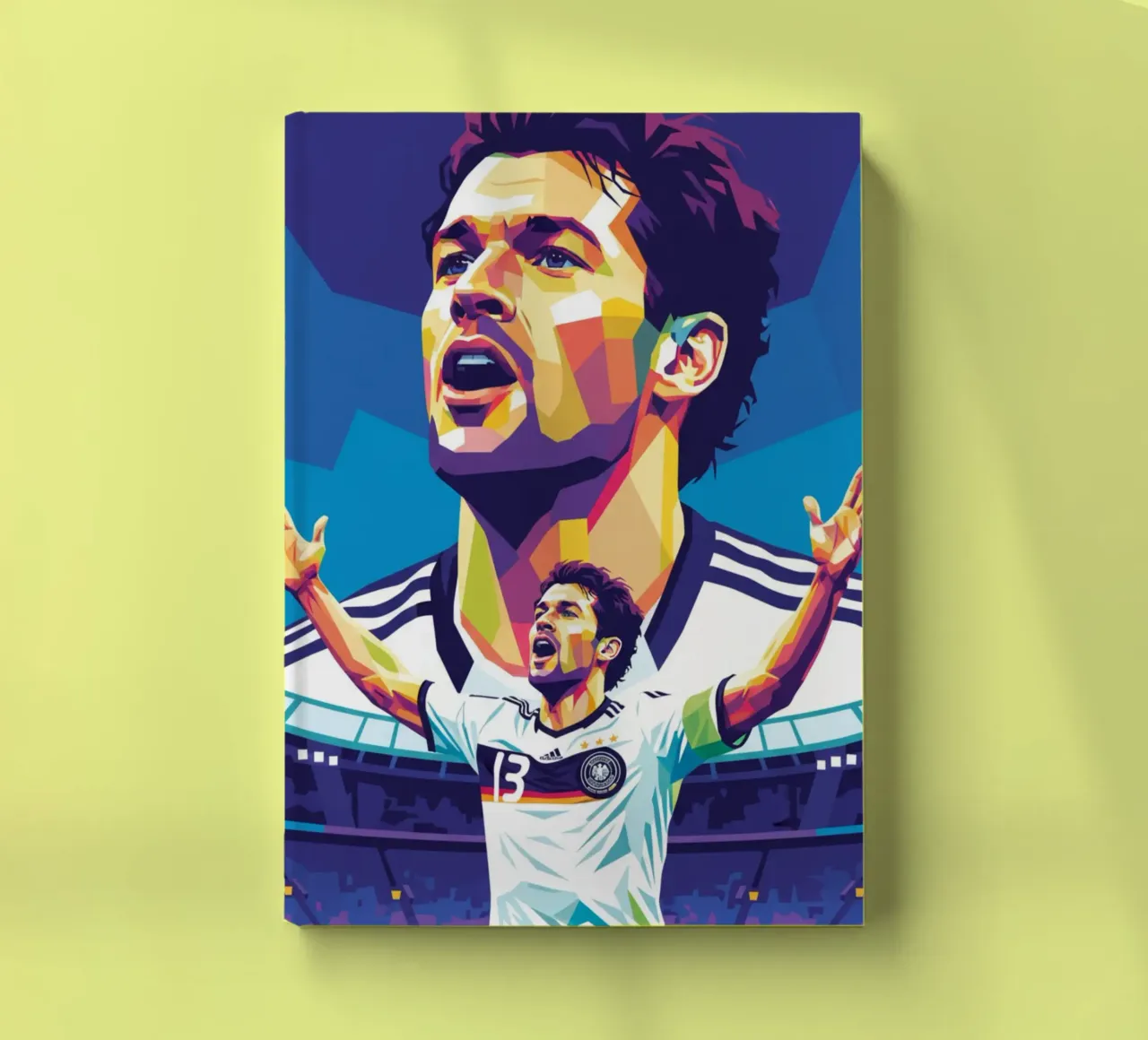 Michael Ballack pop art colorata diario da Hantamrata