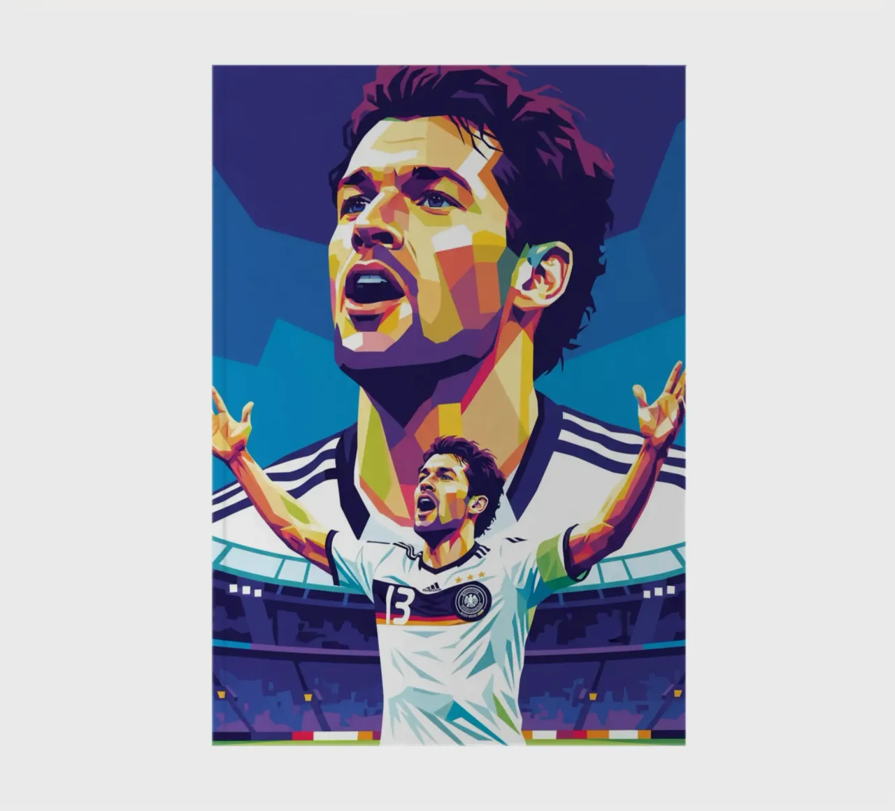Michael Ballack pop art colorata diario da Hantamrata