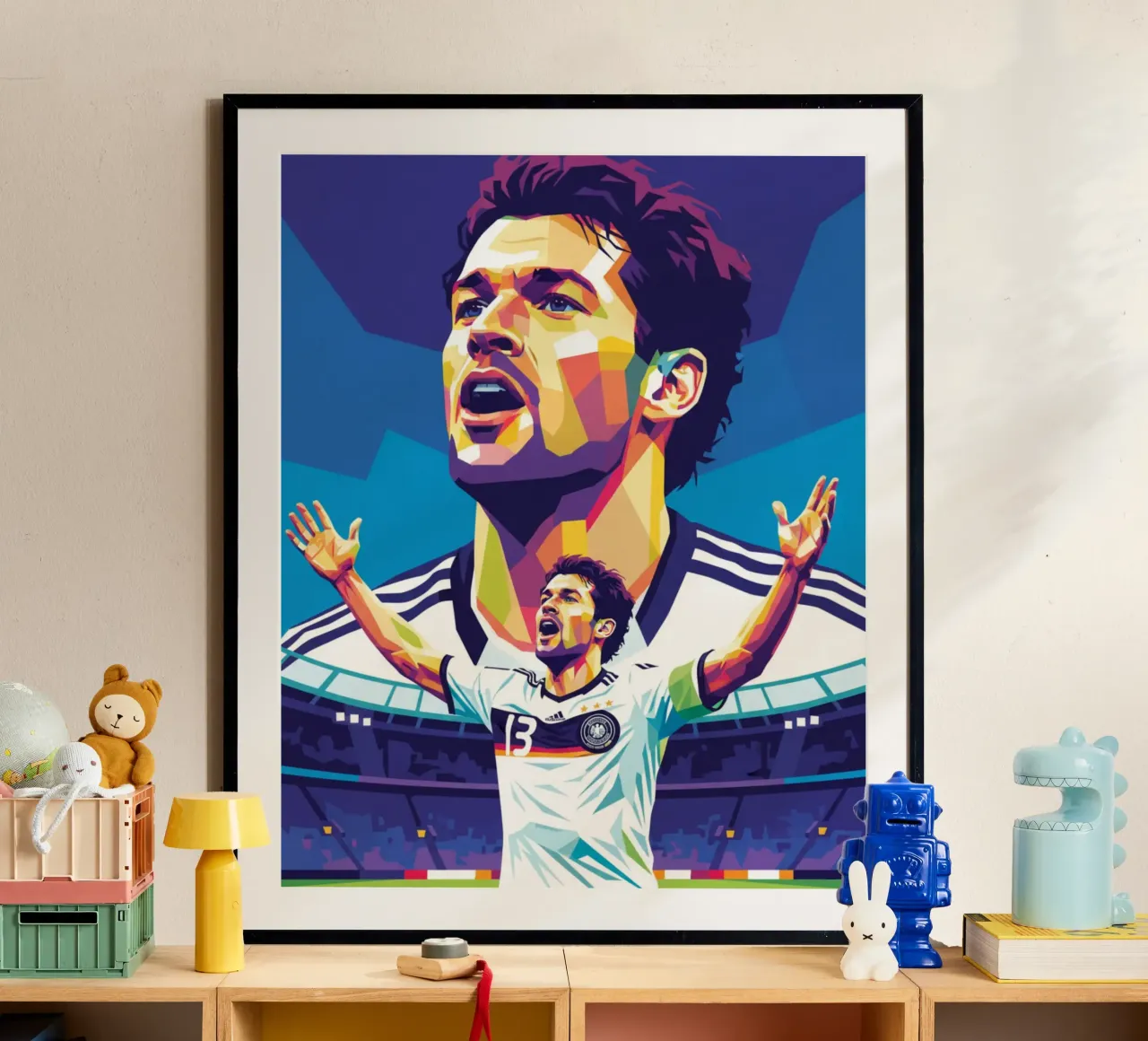 Michael Ballack pop art colorata carta hahnemühle da Hantamrata