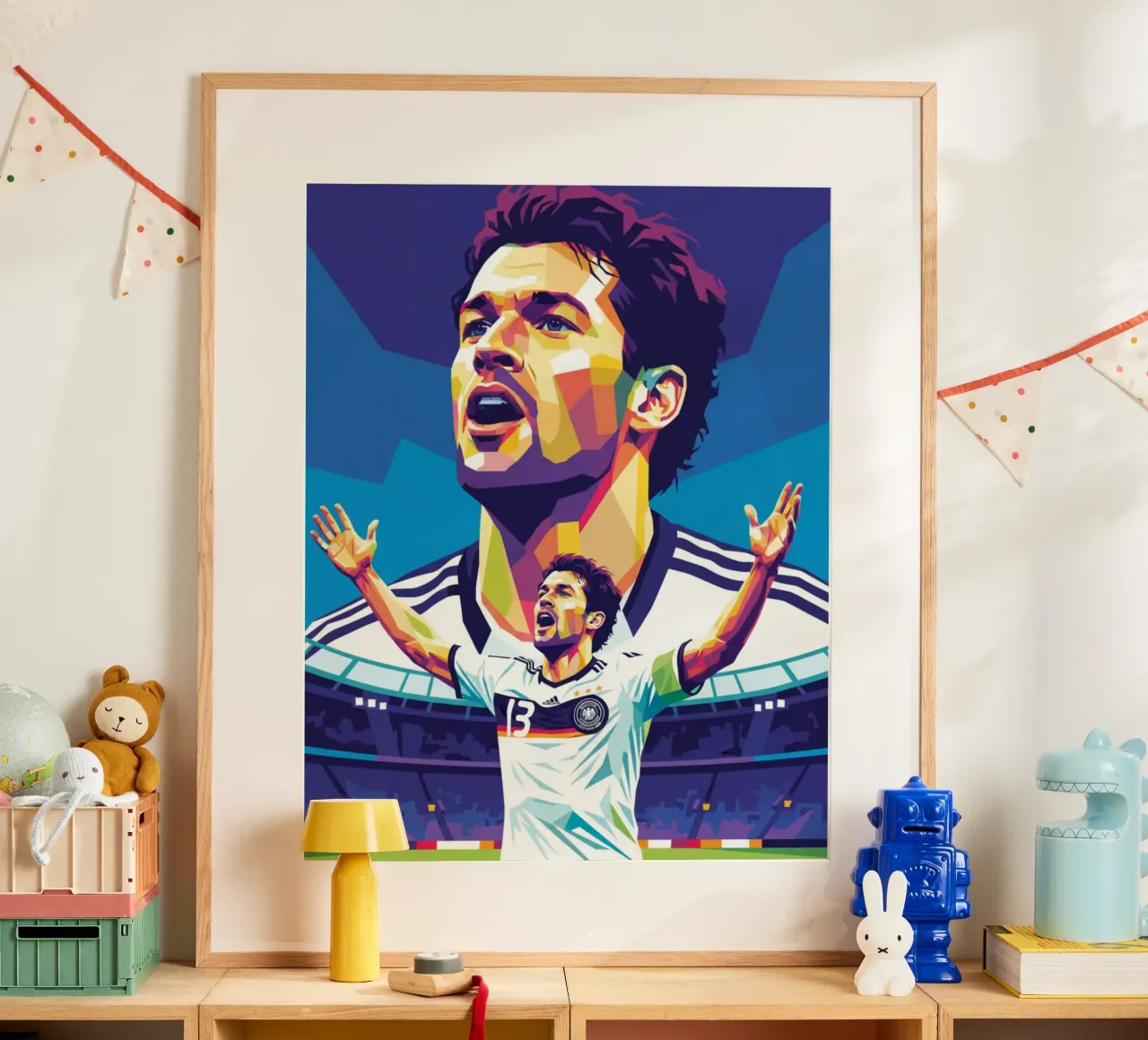 Michael Ballack pop art colorata carta hahnemühle da Hantamrata