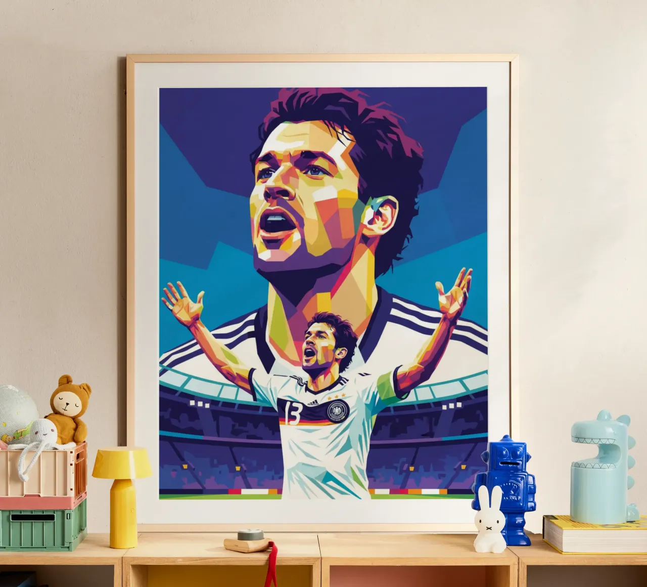 Michael Ballack pop art colorata carta hahnemühle da Hantamrata