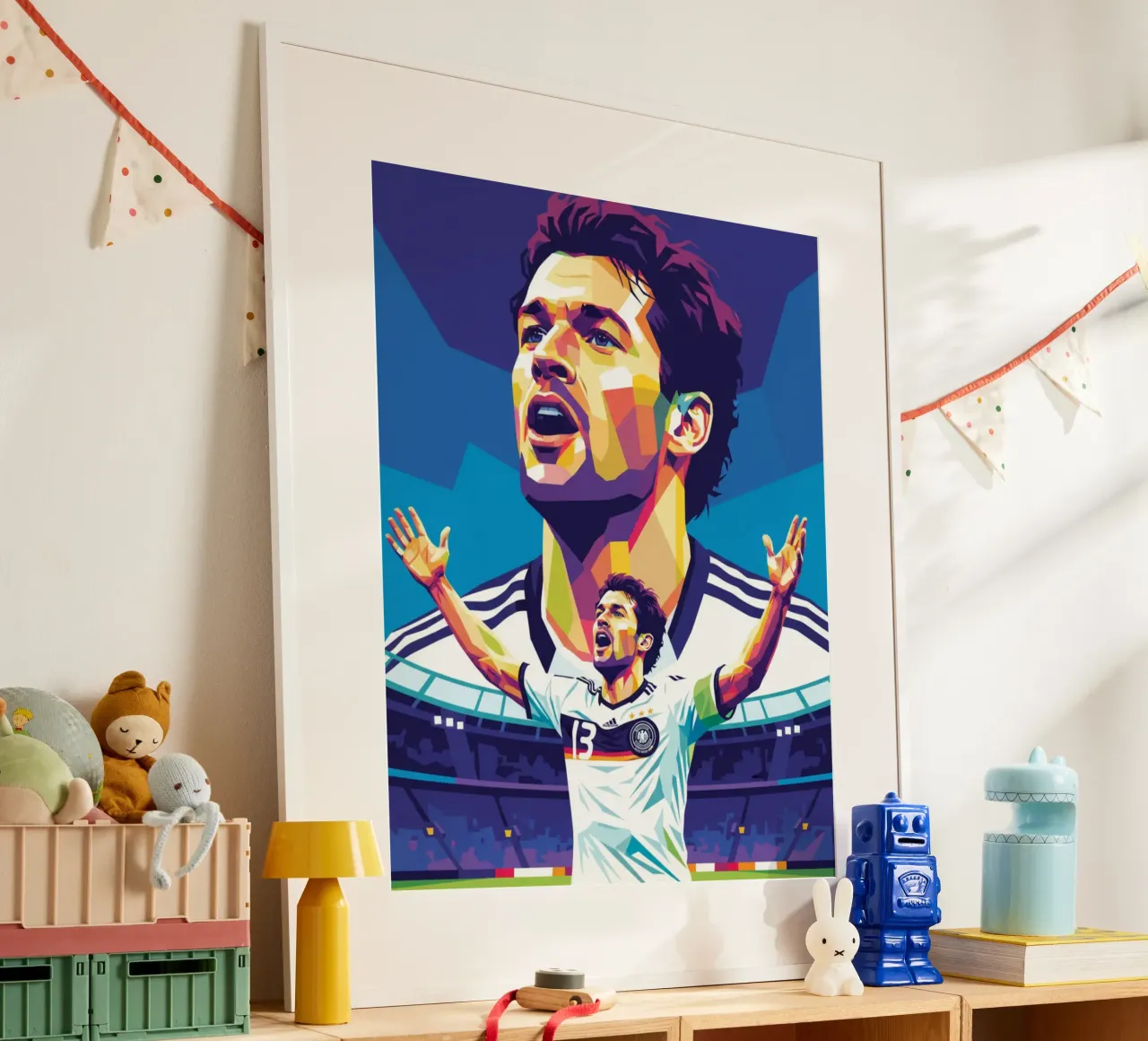 Michael Ballack pop art colorata carta hahnemühle da Hantamrata