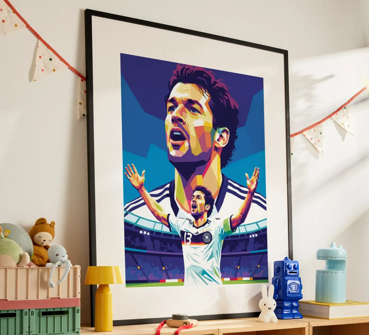 Michael Ballack pop art colorata carta hahnemühle da Hantamrata