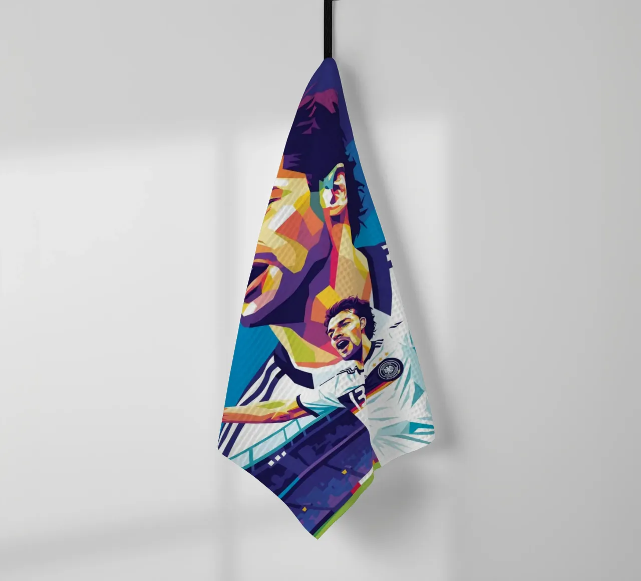 Michael Ballack pop art colorata canovaccio da cucina da Hantamrata