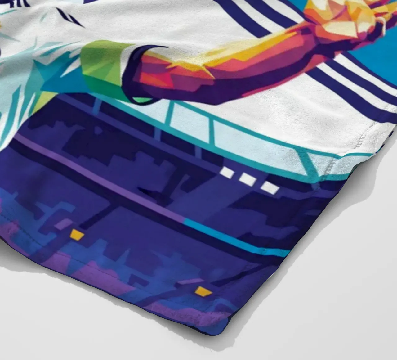 Michael Ballack pop art colorata coperta in pile da Hantamrata