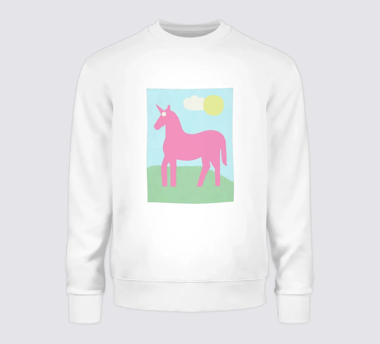 Unicornio rosa de verano sudadera de Carinaprint