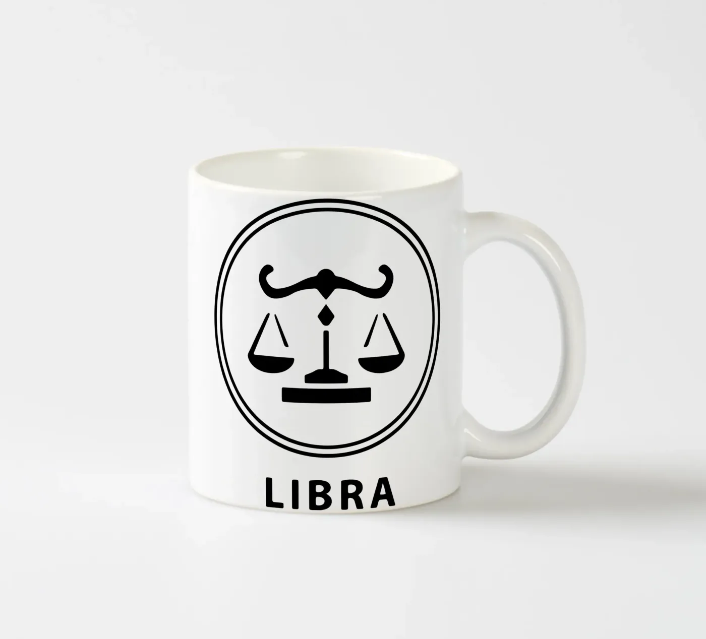 LIBRA ceramic mug by Raffasya Shop