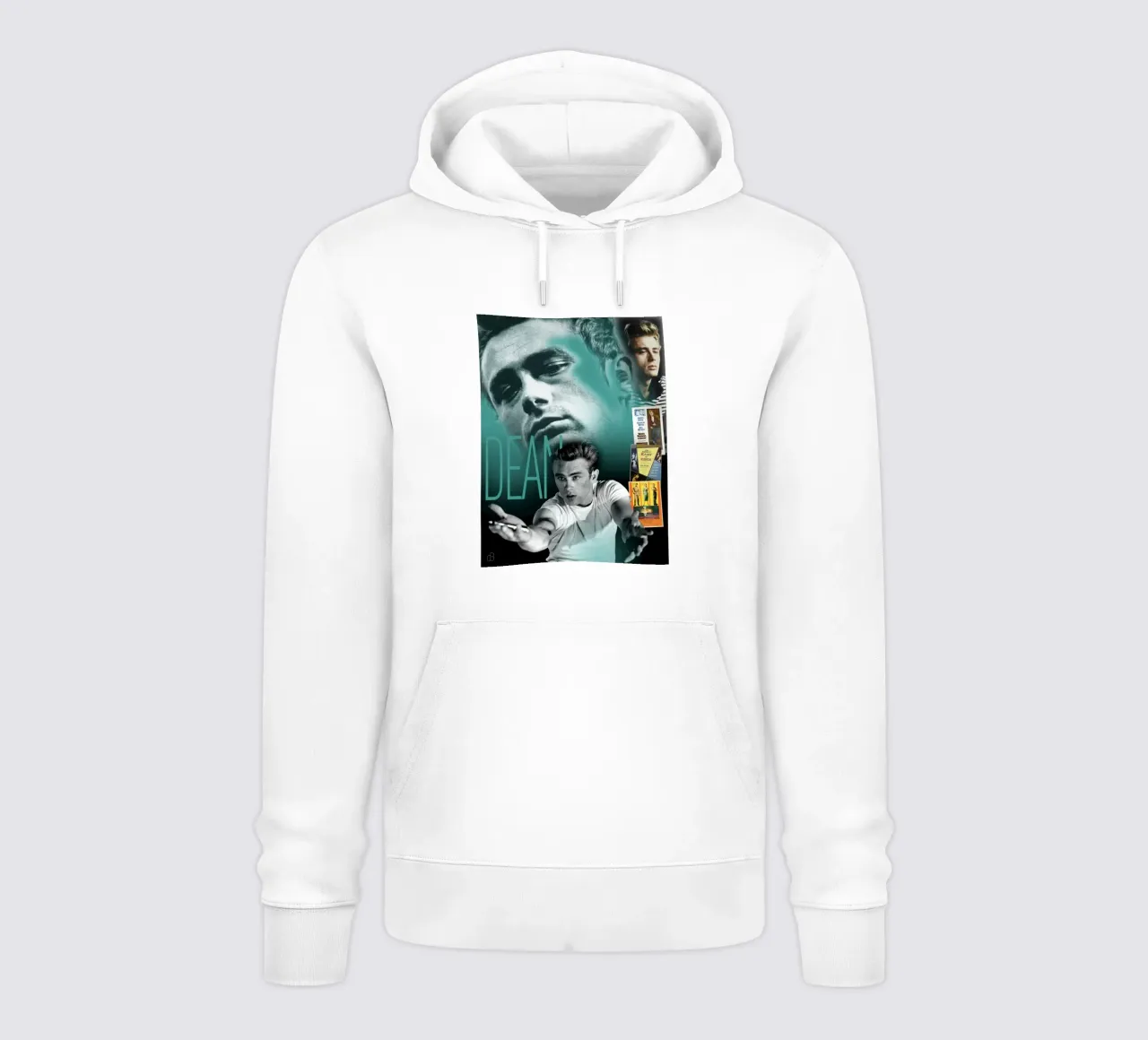 James Dean Portrait Collage felpa con cappuccio da DesmondBates