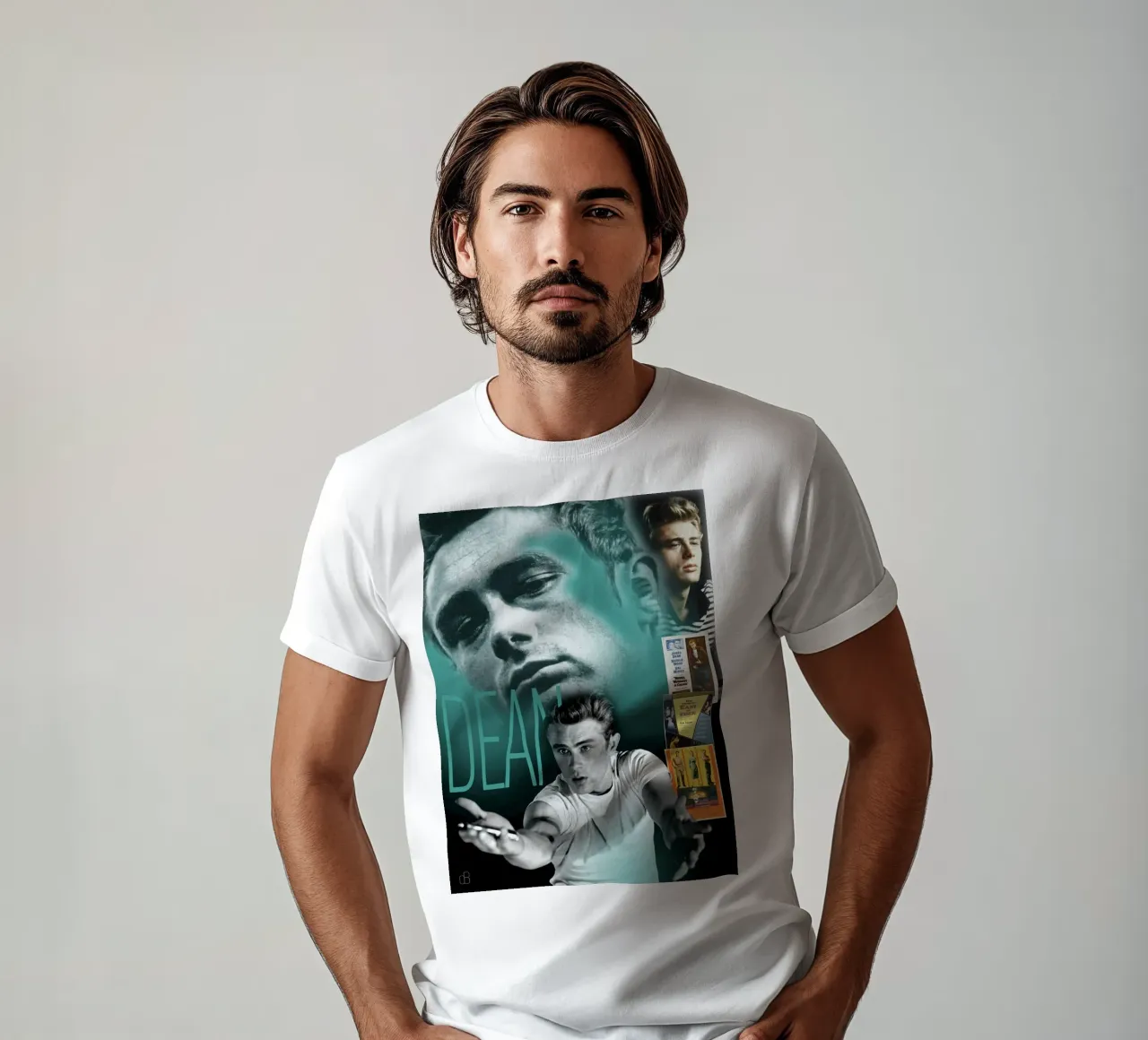 James Dean Portrait Collage t-shirt da DesmondBates
