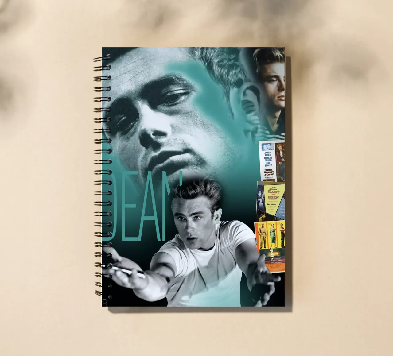 James Dean Portrait Collage Ringbuch von DesmondBates