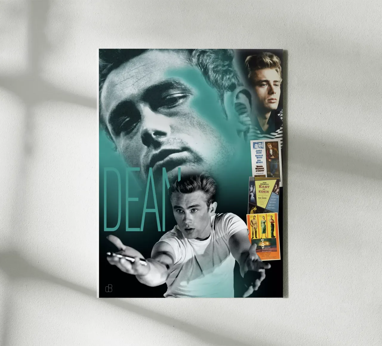 James Dean Portrait Collage canvas by DesmondBates