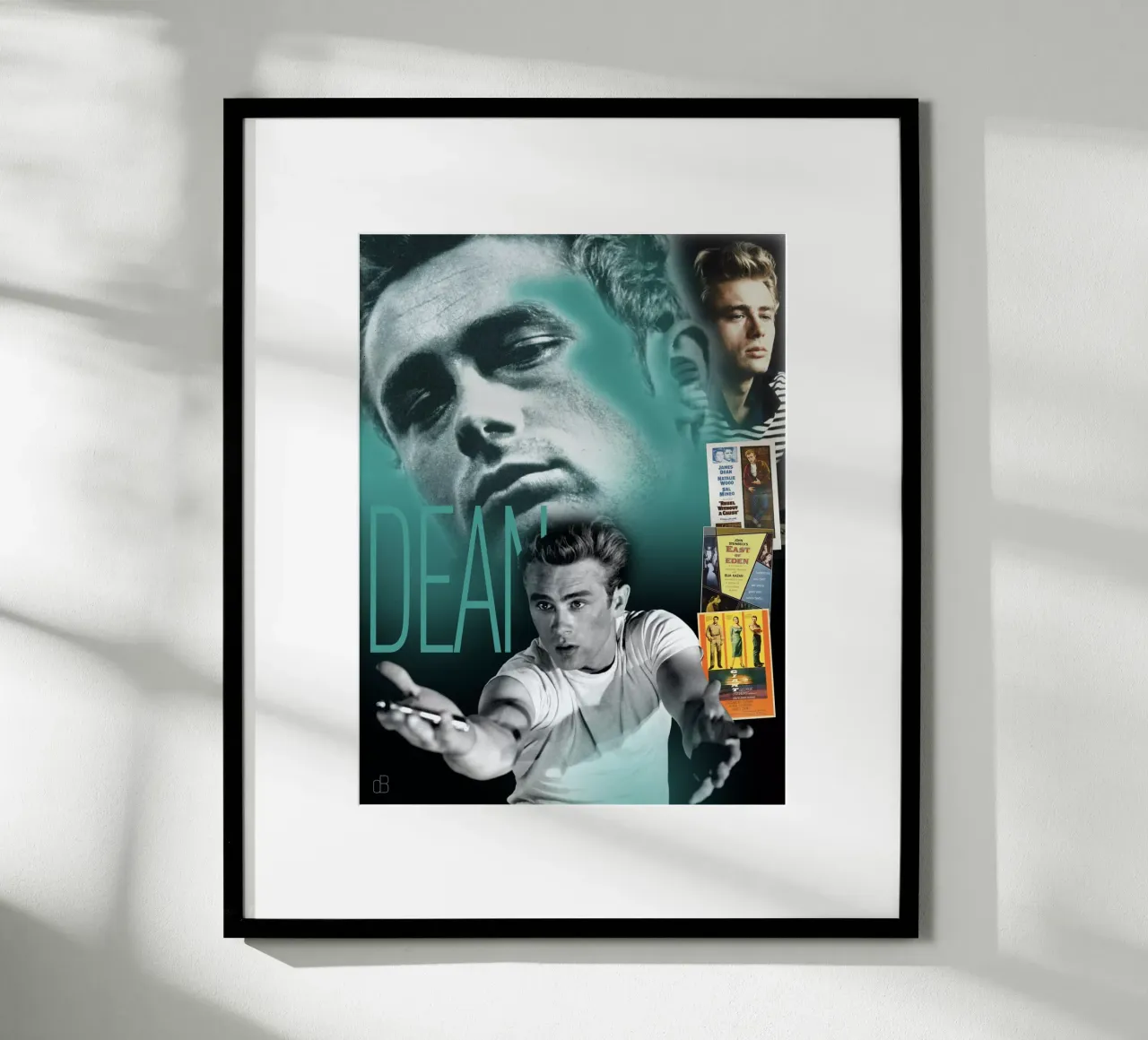 James Dean Portrait Collage carta hahnemühle da DesmondBates