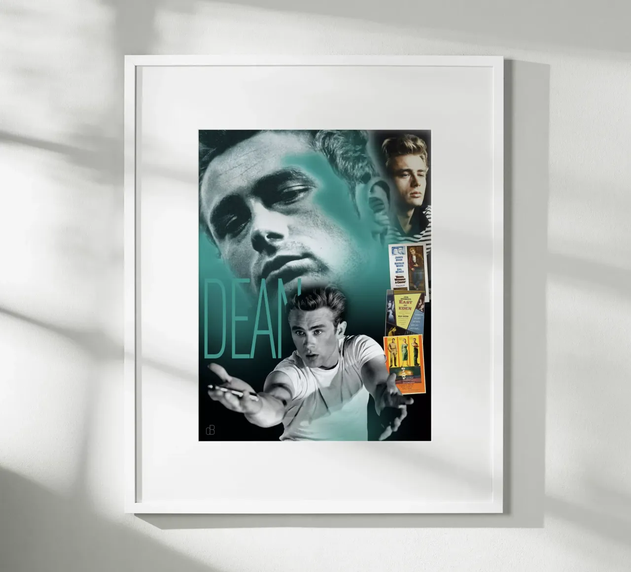 James Dean Portrait Collage carta hahnemühle da DesmondBates