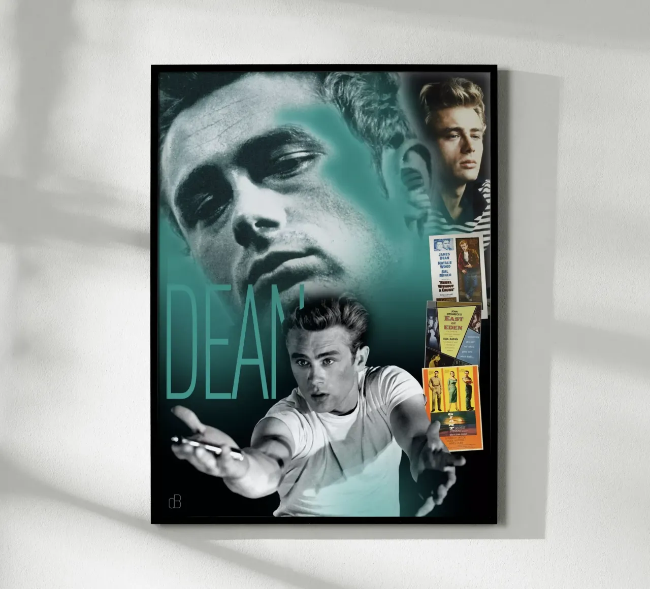 James Dean Portrait Collage carta hahnemühle da DesmondBates