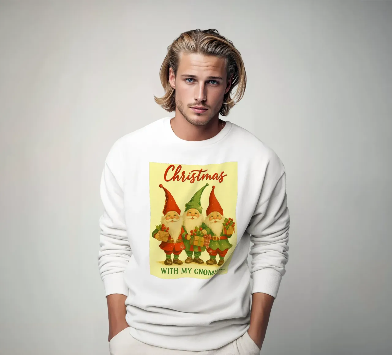 Natale con i miei gnomi felpa da Raffasya Shop